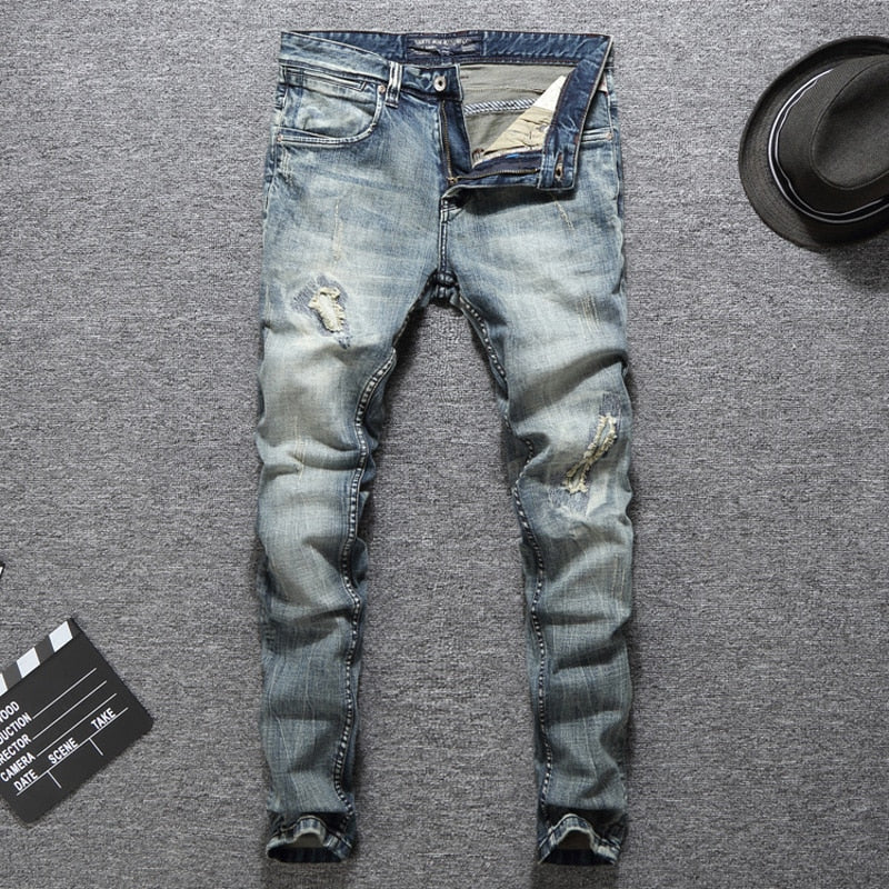 mens designer dress jeans Sculptural Designer Denim Suit for Men in Moss Gray