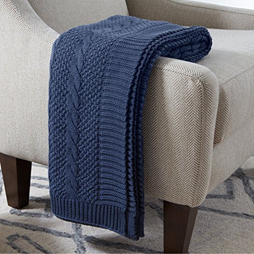 Stone & Beam Transitional Chunky Cable Knit Throw