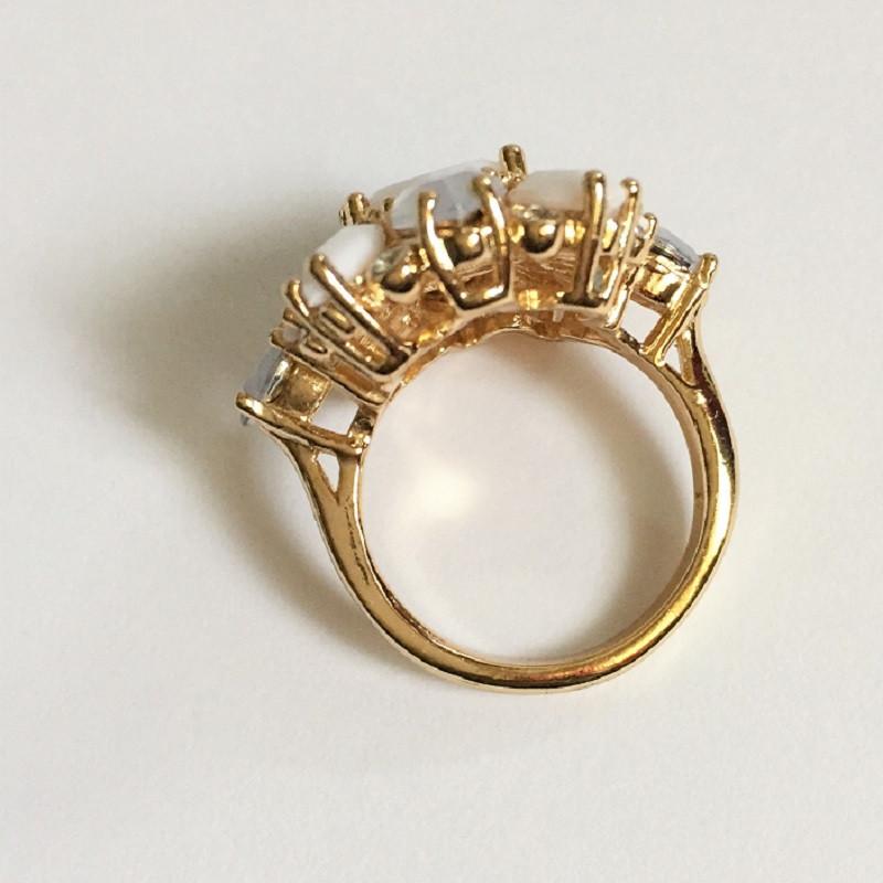 Floral Clusters Ring - Scarlet Bloom