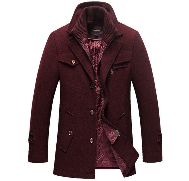 Men Winter Slim Fit Outerwear Coat
