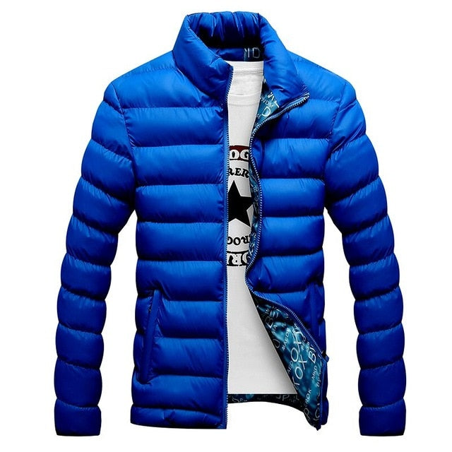 Winter Men's Stand Collar Parka Jacket