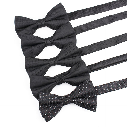 Men's Classic Black Tuxedo Bow Tie