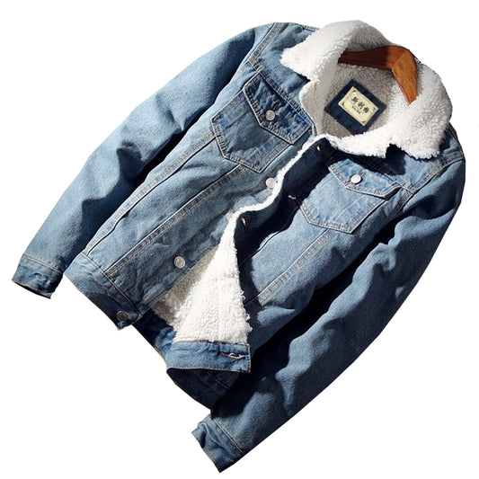 Men's Warm Denim Jacket