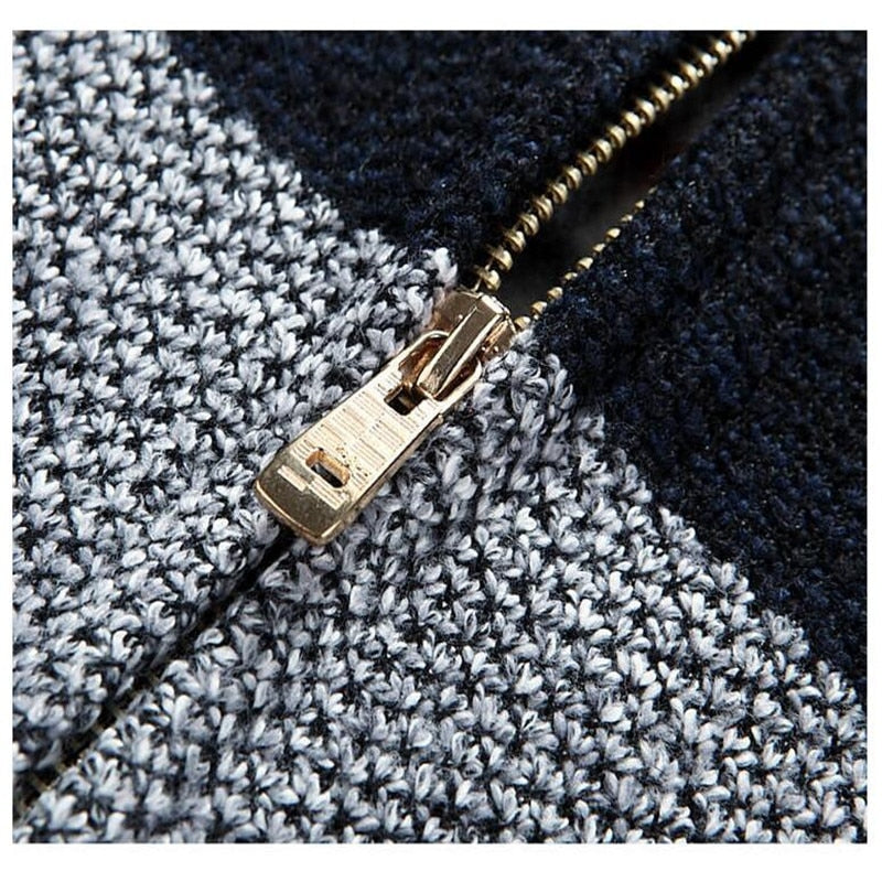Winter Men's Thick Cardigan Knitted Zipper Outerwear Jacket