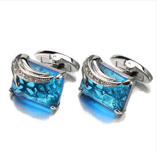 Low-key Luxury Square Crystal Cufflinks