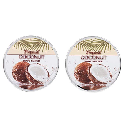 8 Piece Deluxe Tropical Coconut Body and Bath Gift Set