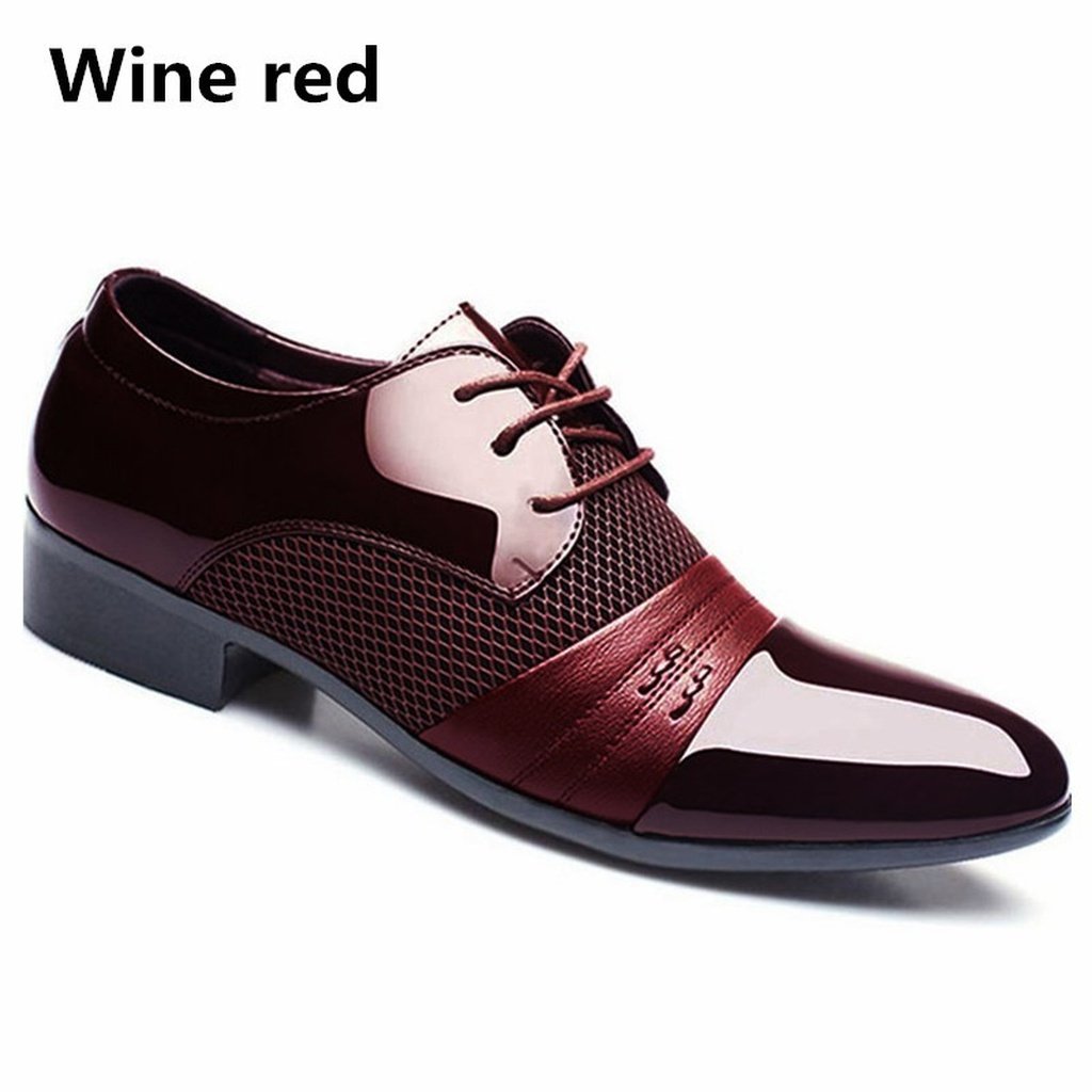 Mens Red Comfort Dress Shoes