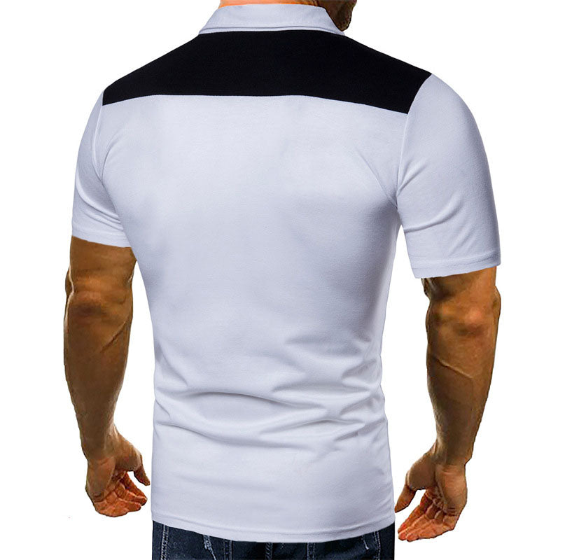 Men's Polo Turn-Down Collar Short Sleeve Top