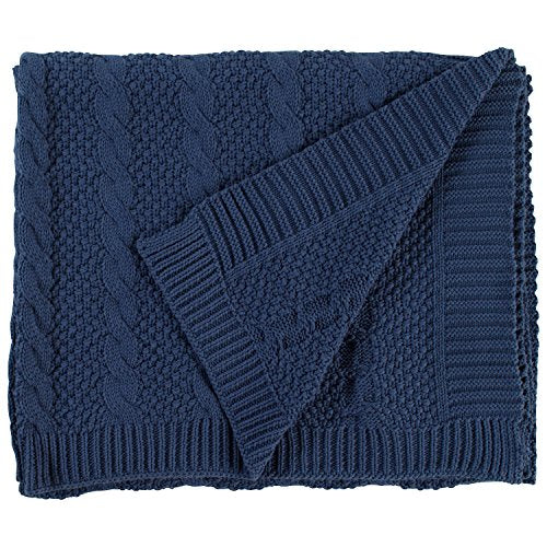 Stone & Beam Transitional Chunky Cable Knit Throw