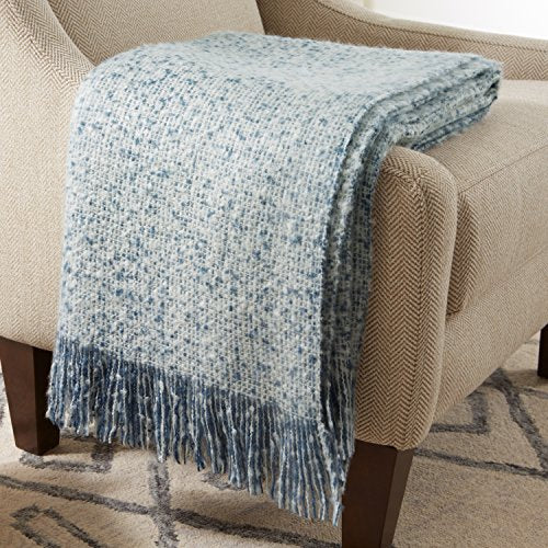 Stone & Beam Oversized Stripe Brushed Weave Throw Blanket