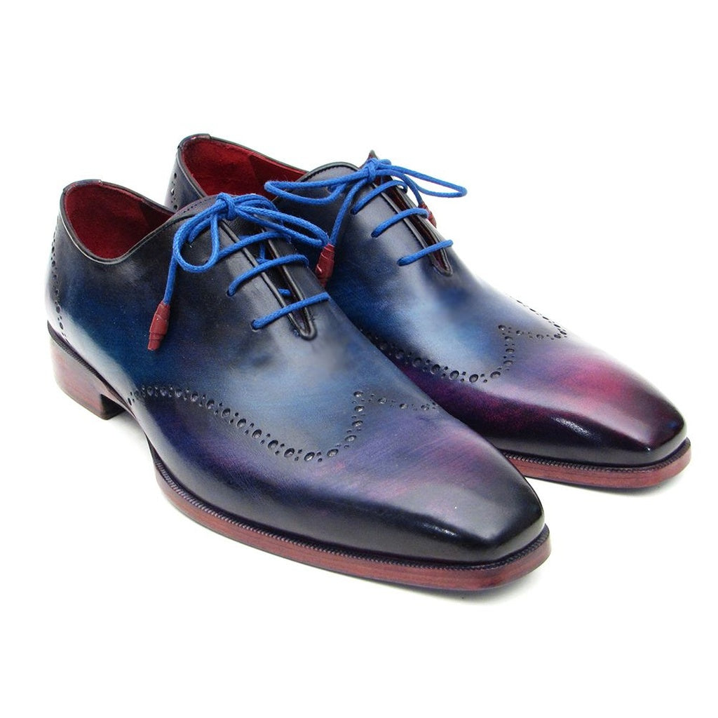 Paul Parkman Men's Blue and Purple Wingtip Oxfords Shoes