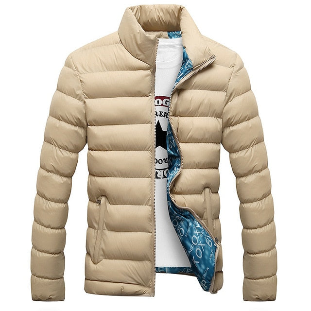 Winter Men's Stand Collar Parka Jacket