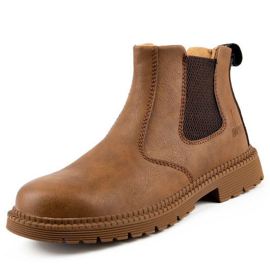 Men's Work Safety Steel Toe Chelsea Boots