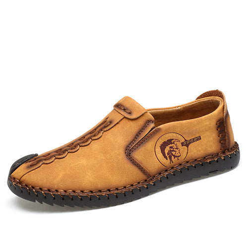 Men's Casual Split Leather Loafer Shoes