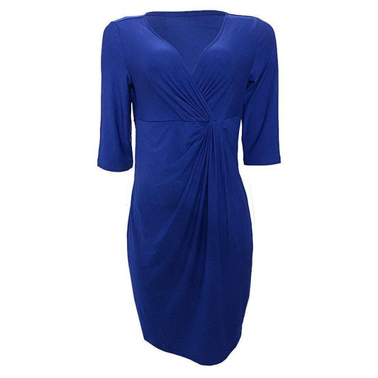 Body Illusion Wrap Dress - Scarlet Bloom