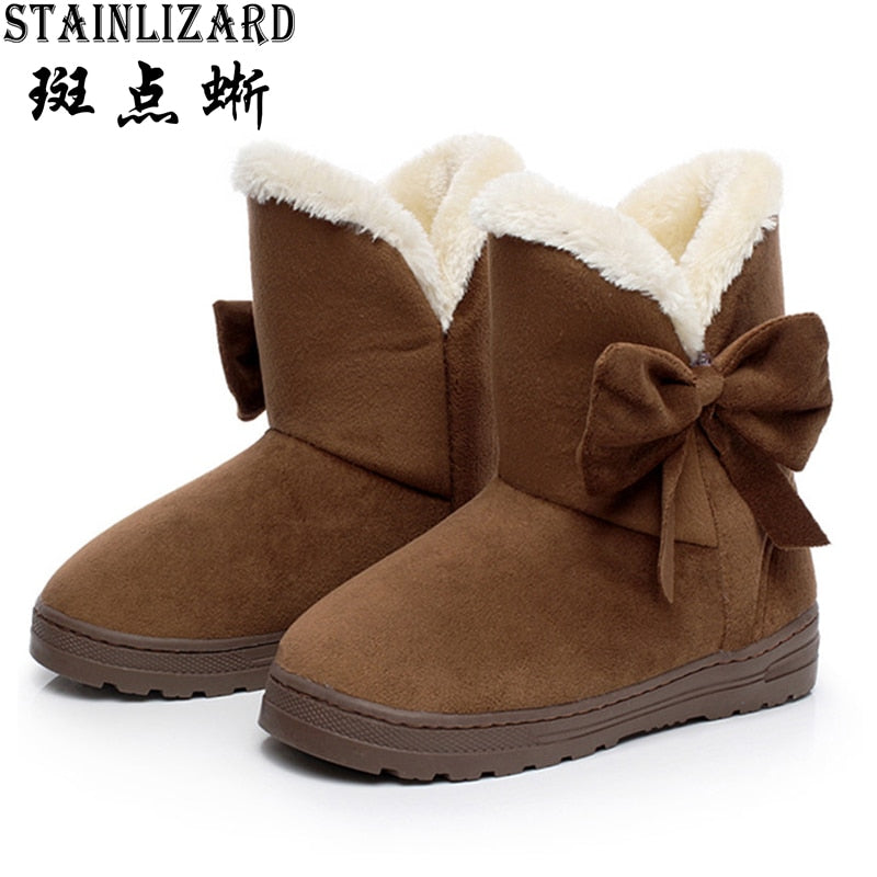 Women Winter Warm Cotton Plush Snow Boots