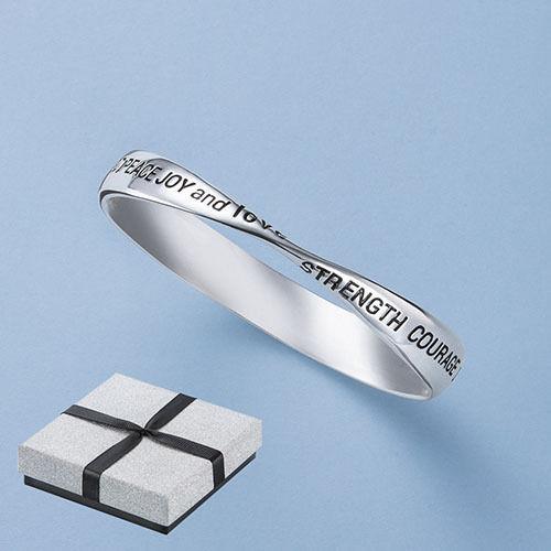 Eliana Engraved Bracelet - Scarlet Bloom