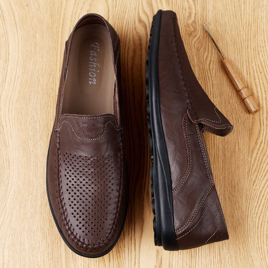 Genuine Leather Hand Tailored Moccasins Shoes for Men