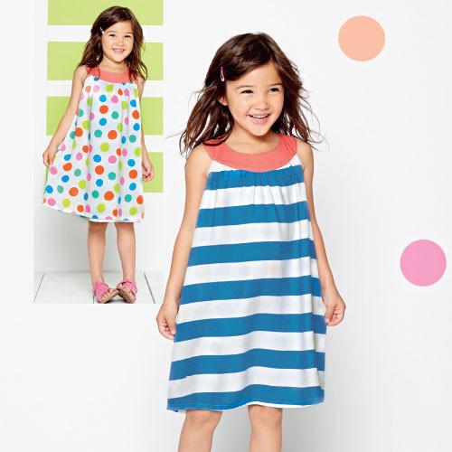 Girls Spots and Stripes Reversible Dress - KGVP Clothescessories