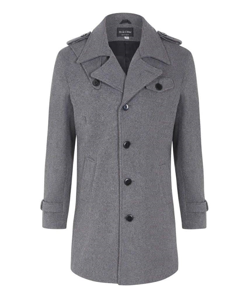 Men's Military Style Single Breasted Coat