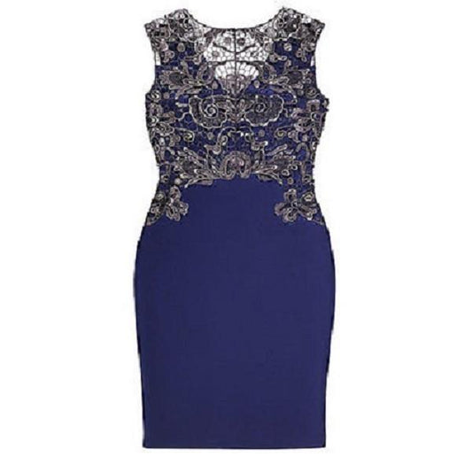 Sophisticated Lace-Top Bodycon Dress - Scarlet Bloom