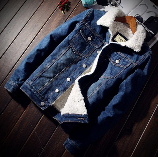 Men's Warm Denim Jacket