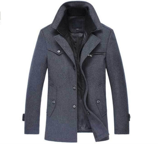 Men Winter Slim Fit Outerwear Coat