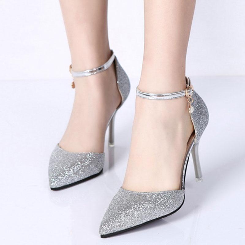 Women Elegant Thin High Heel Pointed Toe Shoes