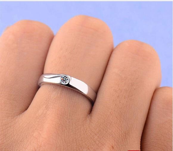 Men's 925 Sterling Silver Wedding Engagement Rings - Scarlet Bloom