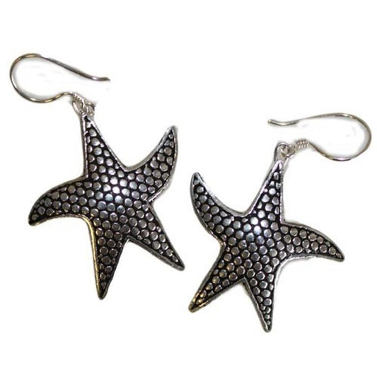 Sterling Silver Starfish Earring - Scarlet Bloom