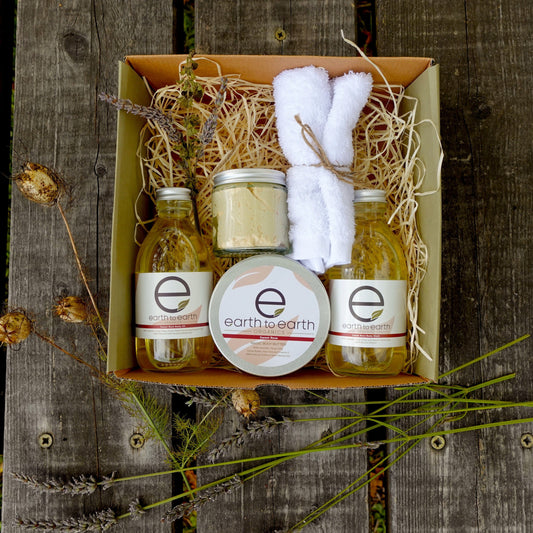 Rose and Lavender Scented Handmade Vegan Skincare Gift Set