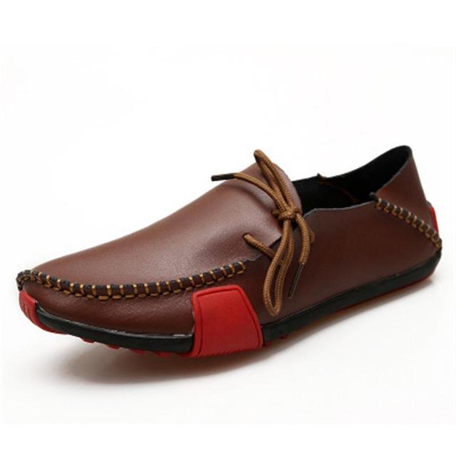 Men Genuine Leather Moccasins Style Casual Shoes