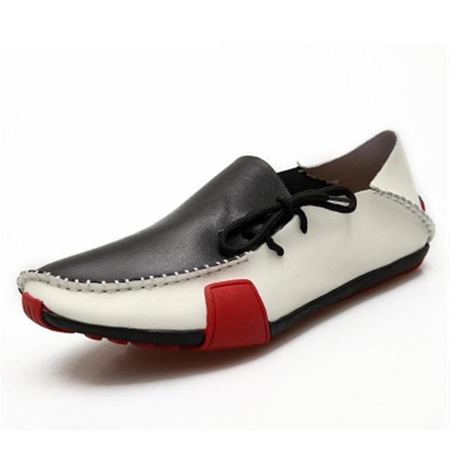 Men Genuine Leather Moccasins Style Casual Shoes